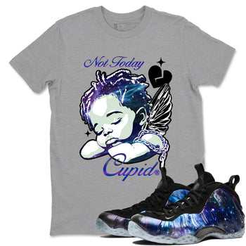 Foams One Galaxy shirts to match jordans Not Today Cupid sneaker match tees Air Foamposite One Galaxy match shoes to clothes SNRT Sneaker Tees unisex cotton Heather Grey 1 shirts