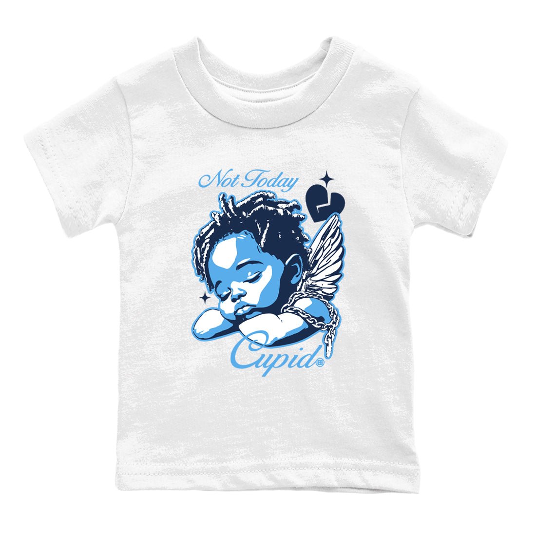1s Obsidian shirts to match jordans Not Today Cupid shirts to match Jordans AJ1 Retro Low OG Obsidian match shoes to clothes SNRT Sneaker Tees Youth Baby White 2 tee
