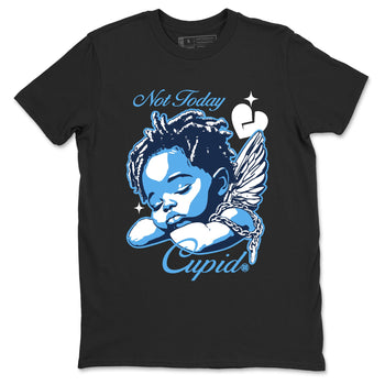1s Obsidian shirts to match jordans Not Today Cupid shirts to match Jordans AJ1 Retro Low OG Obsidian match shoes to clothes SNRT Sneaker Tees unisex cotton Black 2 shirts
