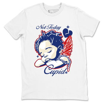 1s Rare Air shirts to match jordans Not Today Cupid sneaker match tees Air Jordan 1 High OG Rare Air Deep Royal Blue match shoes to clothes SNRT Sneaker Tees unisex cotton White 2 shirts
