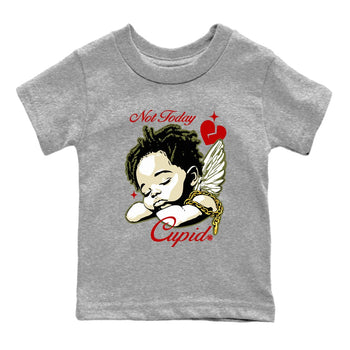 Air Jordan 1 x Travis Scott Medium Olive shirts to match jordans Not Today Cupid sneaker match tees Air Jordan 1 Travis Scott Medium Olive best t shirts to wear with jordans SNRT Sneaker Tees Youth Baby Heather Grey 2 tee