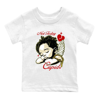 Air Jordan 1 x Travis Scott Medium Olive shirts to match jordans Not Today Cupid sneaker match tees Air Jordan 1 Travis Scott Medium Olive best t shirts to wear with jordans SNRT Sneaker Tees Youth Baby White 2 tee