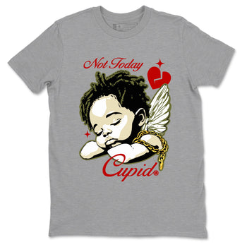 Air Jordan 1 x Travis Scott Medium Olive shirts to match jordans Not Today Cupid sneaker match tees Air Jordan 1 Travis Scott Medium Olive best t shirts to wear with jordans SNRT Sneaker Tees unisex cotton Heather Grey 2 shirts