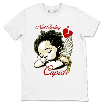 Air Jordan 1 x Travis Scott Medium Olive shirts to match jordans Not Today Cupid sneaker match tees Air Jordan 1 Travis Scott Medium Olive best t shirts to wear with jordans SNRT Sneaker Tees unisex cotton White 2 shirts