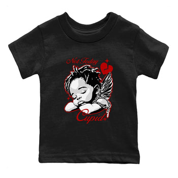 Air Jordan 11 Low Bred sneaker match tee Not Today Cupid sneaker match tees Air Jordan 11 Bred best t-shirts to match jordans SNRT Sneaker Tees Youth Baby Black 2 tee