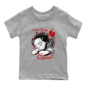 Air Jordan 11 Low Bred sneaker match tee Not Today Cupid sneaker match tees Air Jordan 11 Bred best t-shirts to match jordans SNRT Sneaker Tees Youth Baby Heather Grey 2 tee