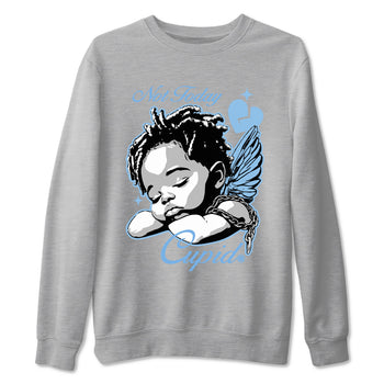 11s Retro Legend Blue shirts to match jordans Not Today Cupid sneaker match tees Air Jordan 11 Legend Blue best t shirts to wear with jordans SNRT Sneaker Tees unisex cotton Heather Grey 2 shirts