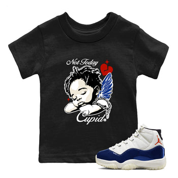 Sneaker Threads – Sneaker Tees To Match Air Jordan 11 Rare Air – Not Today Cupid Youth Graphic Tee Black 1. Perfect for Jordan releases 2025 colorways.