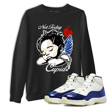 Sneaker Threads – Sneaker Tees To Match Air Jordan 11 Rare Air – Not Today Cupid Graphic Tee Black 1. Perfect for Jordan releases 2025 colorways.