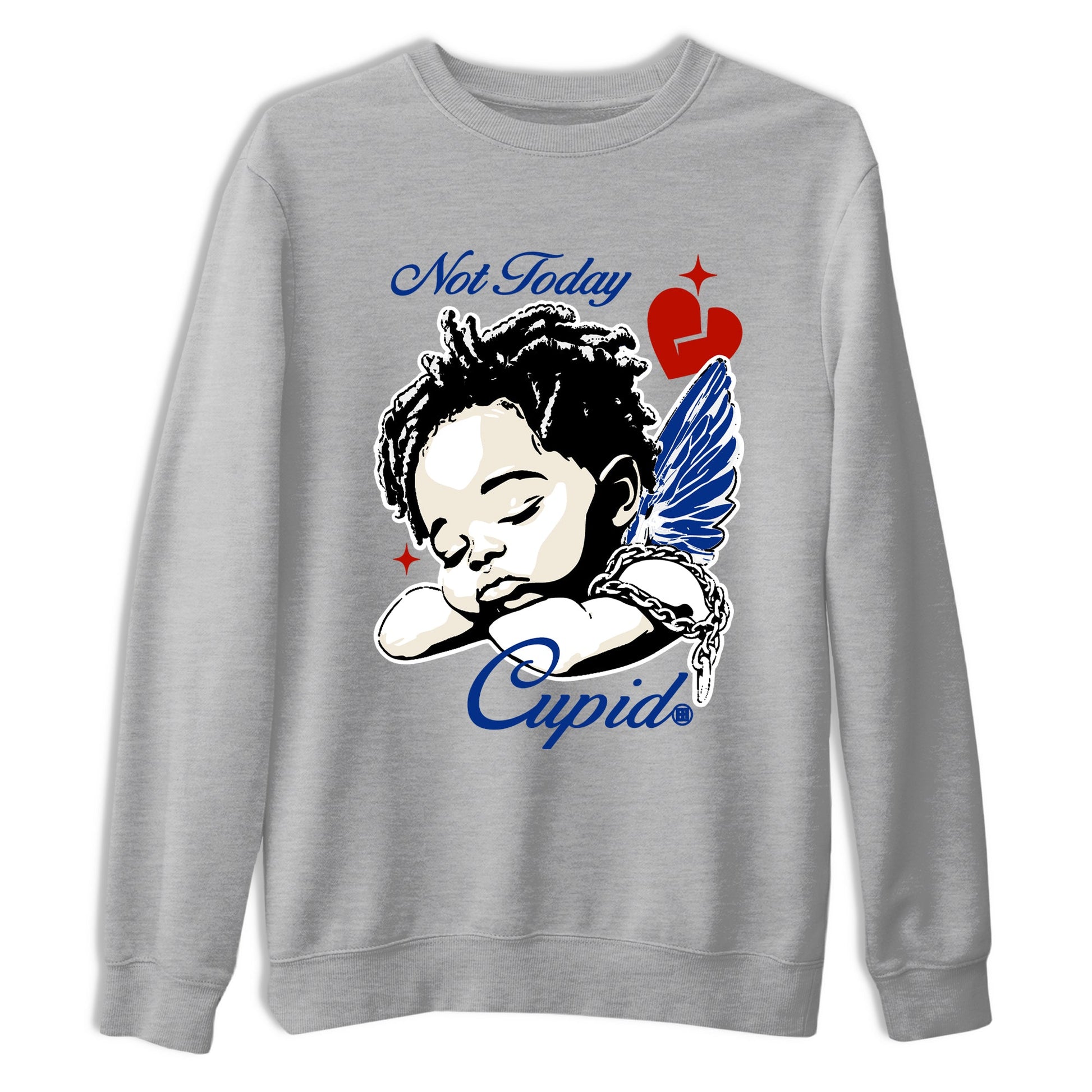Sneaker Threads – Sneaker Tees To Match Air Jordan 11 Rare Air – Not Today Cupid Graphic Tee Heather Grey 2. Perfect for Jordan releases 2025 colorways.