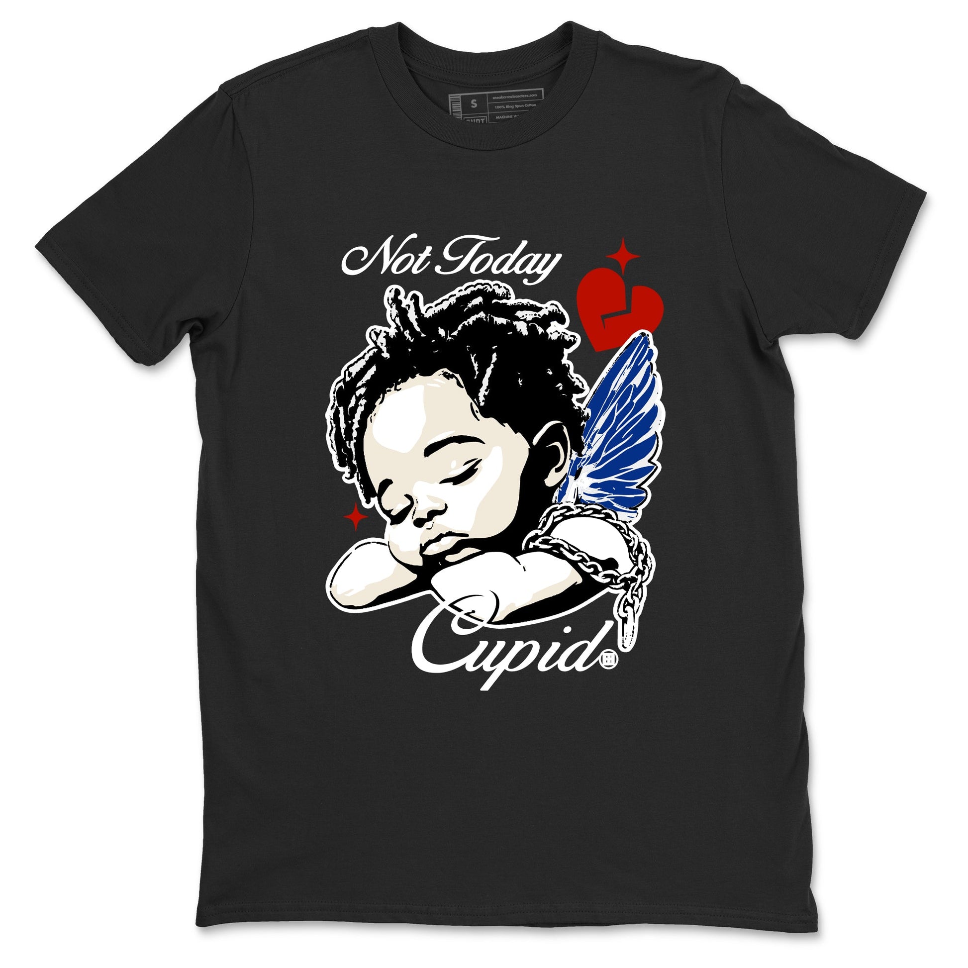 Sneaker Threads – Sneaker Tees To Match Air Jordan 11 Rare Air – Not Today Cupid Graphic Tee Black 2. Perfect for Jordan releases 2025 colorways.