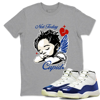 Sneaker Threads – Sneaker Tees To Match Air Jordan 11 Rare Air – Not Today Cupid Graphic Tee Heather Grey 1. Perfect for Jordan releases 2025 colorways.