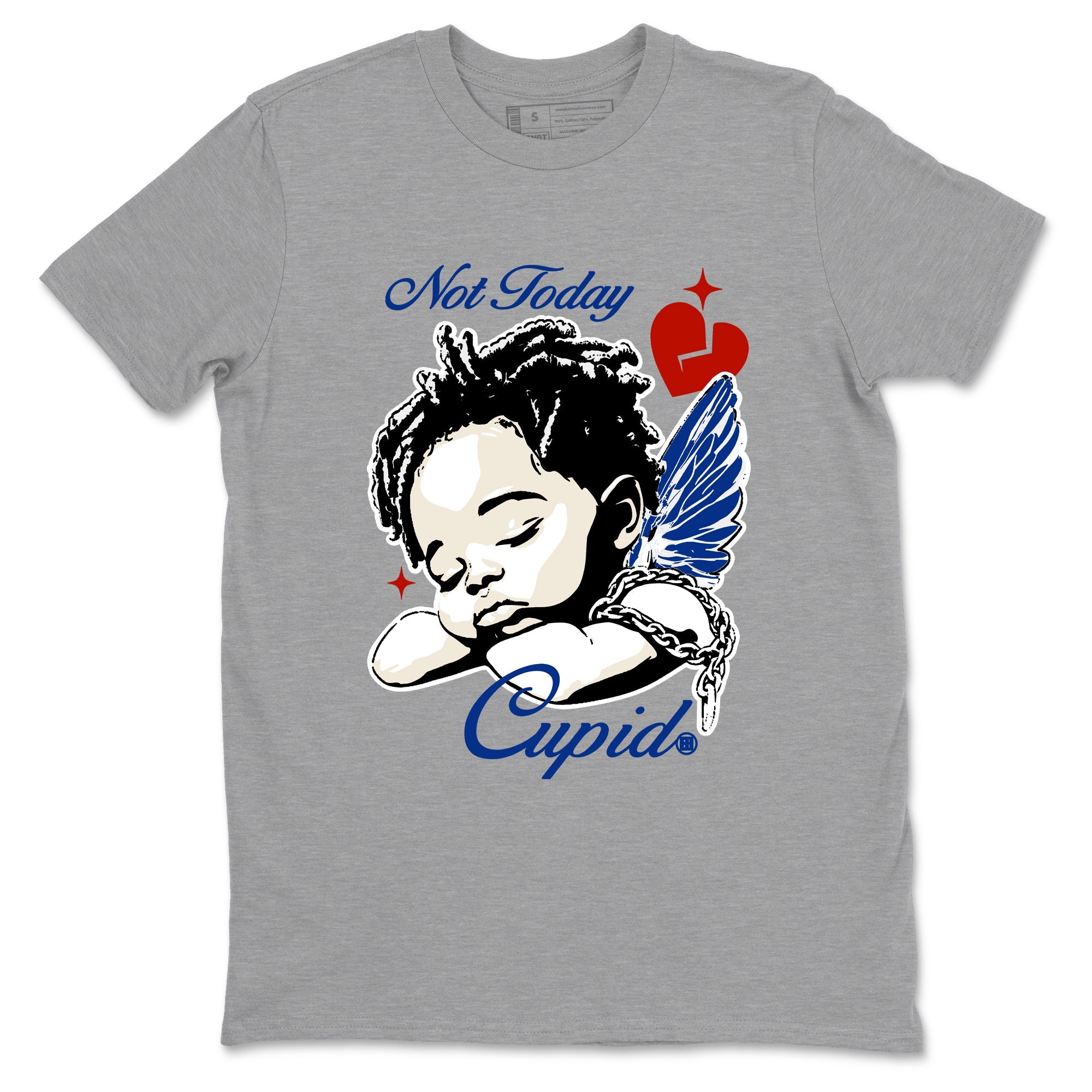 Sneaker Threads – Sneaker Tees To Match Air Jordan 11 Rare Air – Not Today Cupid Graphic Tee Heather Grey 2. Perfect for Jordan releases 2025 colorways.