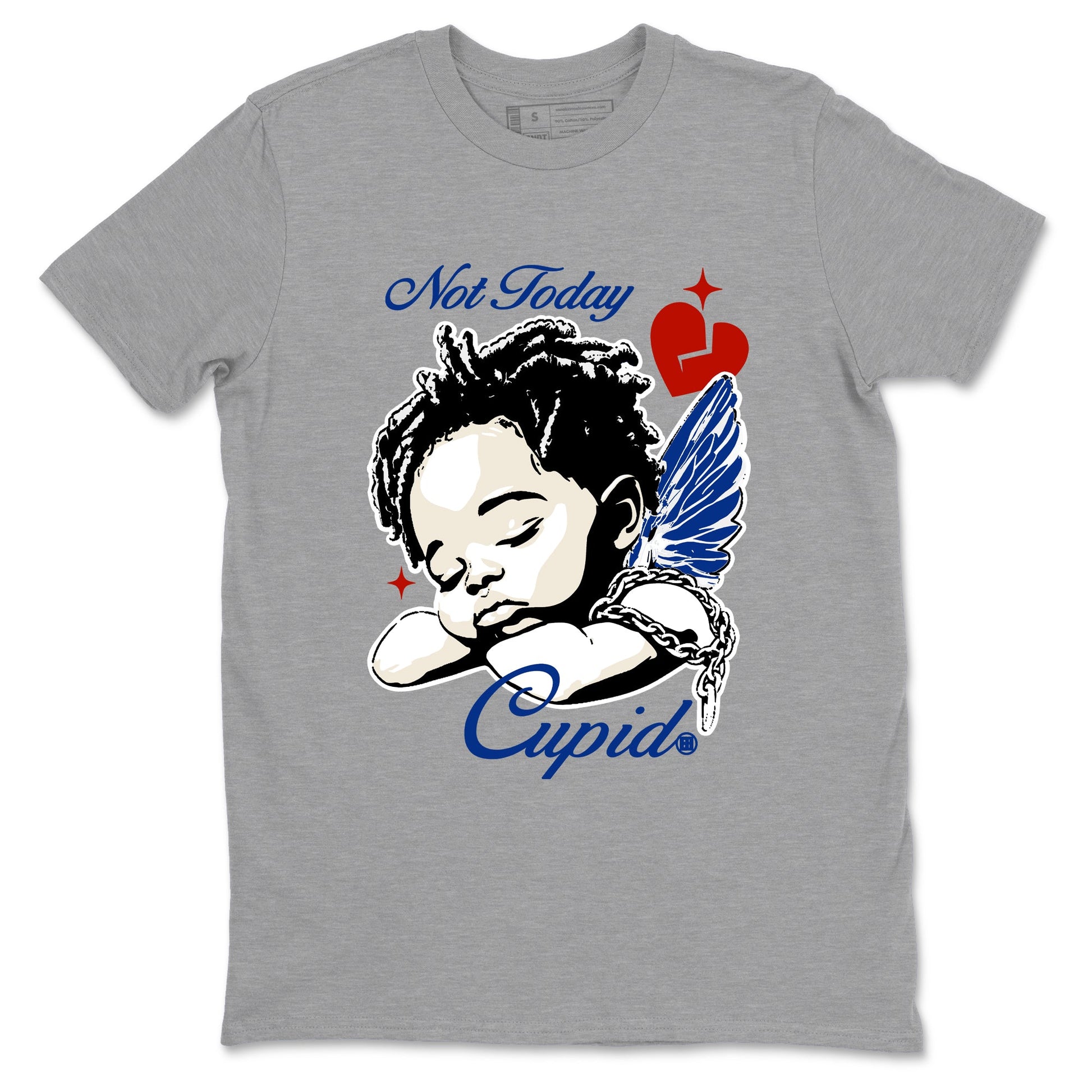 Sneaker Threads – Sneaker Tees To Match Air Jordan 11 Rare Air – Not Today Cupid Graphic Tee Heather Grey 2. Perfect for Jordan releases 2025 colorways.