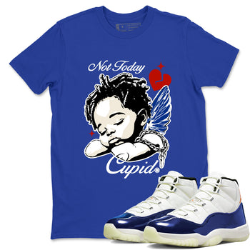 Sneaker Threads – Sneaker Tees To Match Air Jordan 11 Rare Air – Not Today Cupid Graphic Tee Royal Blue 1. Perfect for Jordan releases 2025 colorways.
