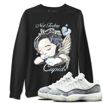 Jordan 11 Low Snake shirts to match jordans Not Today Cupid sneaker match tees Air Jordan 11 Year Of The Snake best t shirts to wear with jordans SNRT Sneaker Tees unisex cotton Black 1 shirts