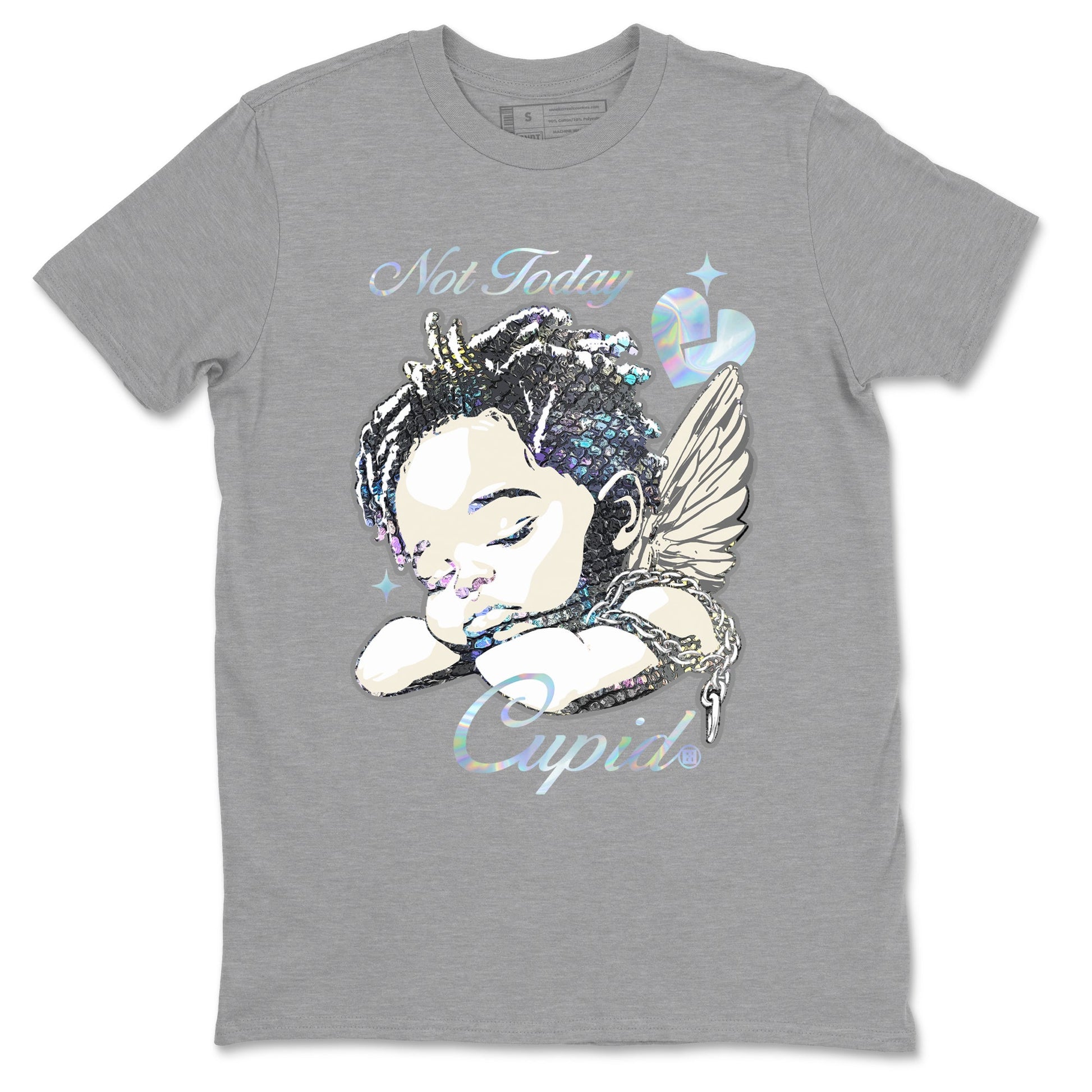 Jordan 11 Low Snake shirts to match jordans Not Today Cupid sneaker match tees Air Jordan 11 Year Of The Snake best t shirts to wear with jordans SNRT Sneaker Tees unisex cotton Heather Grey 2 shirts