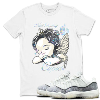 Jordan 11 Low Snake shirts to match jordans Not Today Cupid sneaker match tees Air Jordan 11 Year Of The Snake best t shirts to wear with jordans SNRT Sneaker Tees unisex cotton White 1 shirts