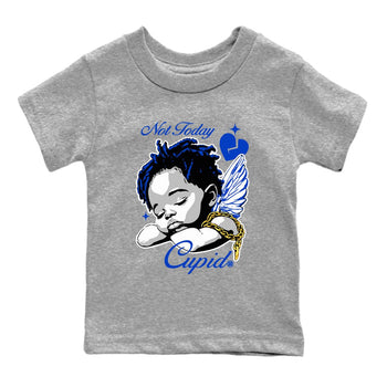 12s Retro Blueberry shirts to match jordans Not Today Cupid sneaker match tees Air Jordan 12 Blueberry best t shirts to wear with jordans SNRT Sneaker Tees Youth Baby Heather Grey 2 tee
