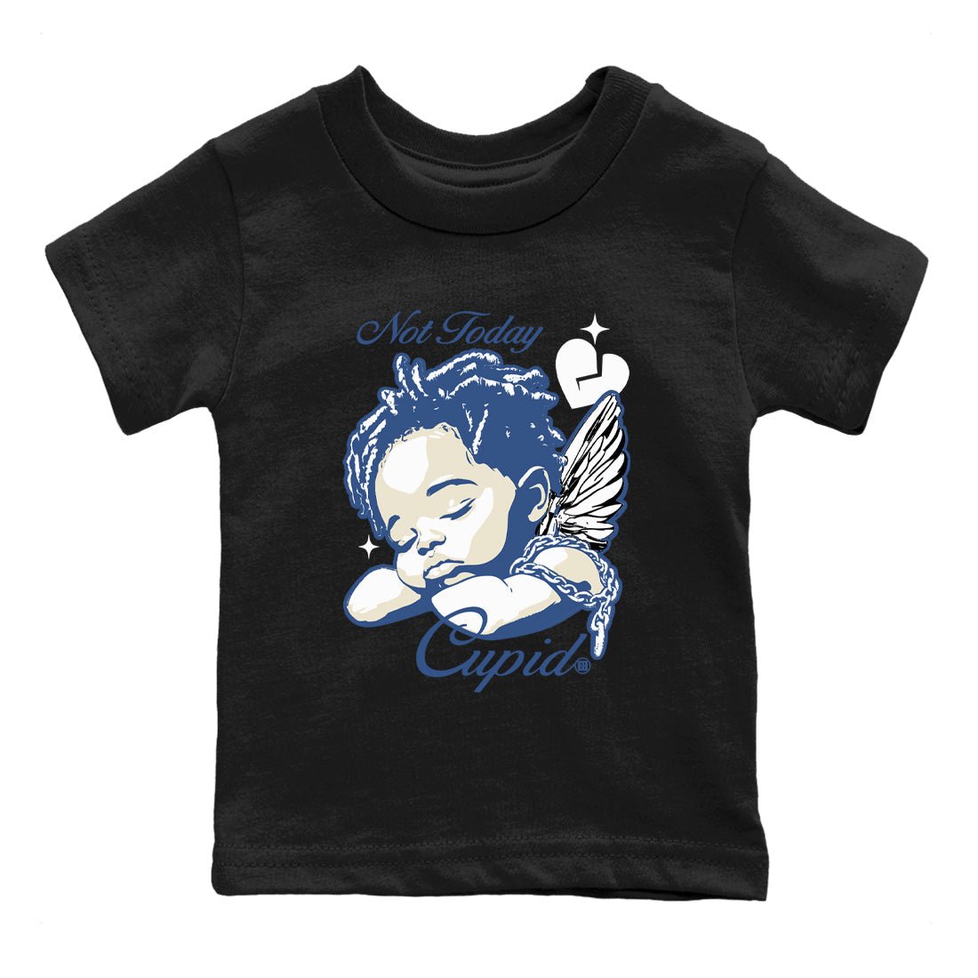 A Ma Maniere Air Jordan 3 Diffused Blue shirts to match jordans Not Today Cupid graphic tee Jordan 3 For The Love best t-shirts to wear with jordans SNRT Sneaker Tees Youth Baby Black 2 tee