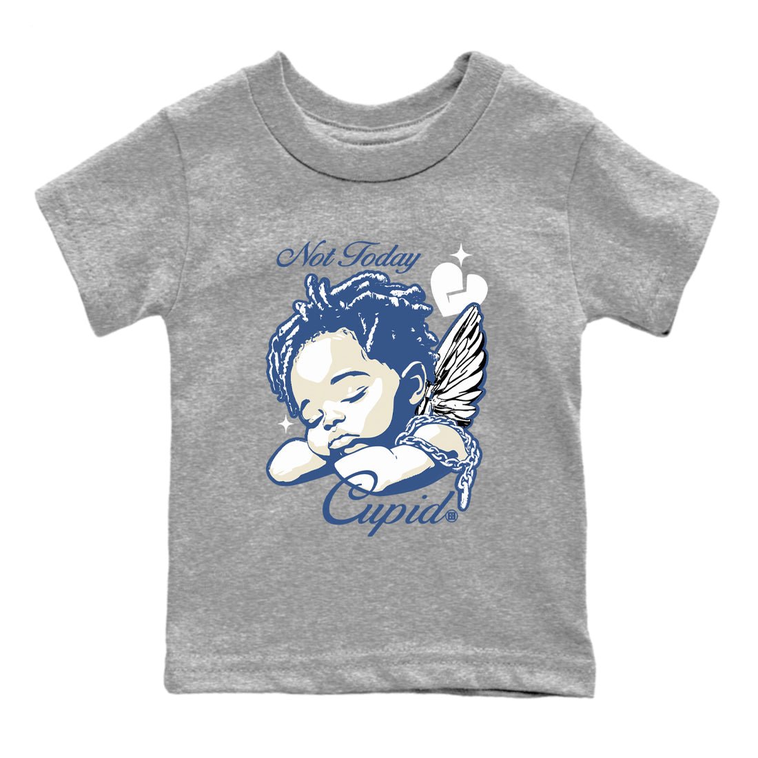 A Ma Maniere Air Jordan 3 Diffused Blue shirts to match jordans Not Today Cupid graphic tee Jordan 3 For The Love best t-shirts to wear with jordans SNRT Sneaker Tees Youth Baby Heather Grey 2 tee