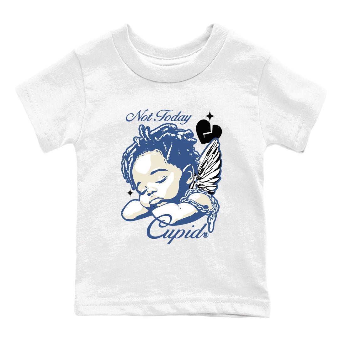 A Ma Maniere Air Jordan 3 Diffused Blue shirts to match jordans Not Today Cupid graphic tee Jordan 3 For The Love best t-shirts to wear with jordans SNRT Sneaker Tees Youth Baby White 2 tee