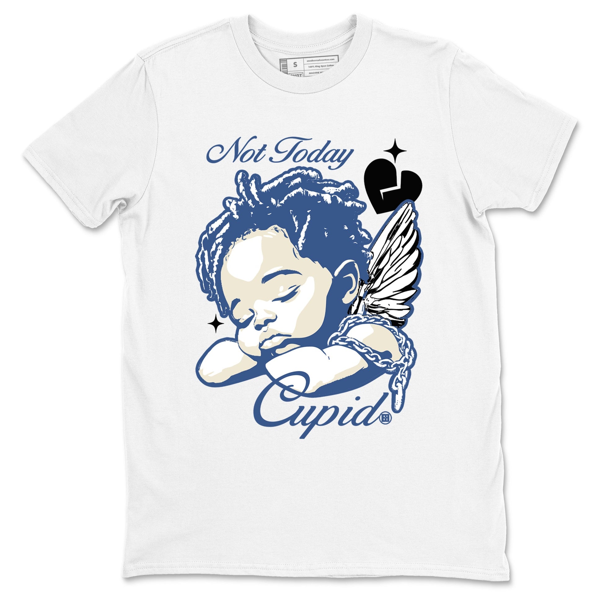 A Ma Maniere Air Jordan 3 Diffused Blue shirts to match jordans Not Today Cupid graphic tee Jordan 3 For The Love best t-shirts to wear with jordans SNRT Sneaker Tees unisex cotton White 2 shirts