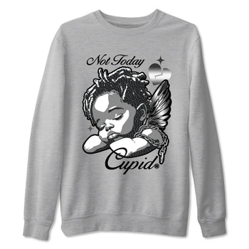 Air Jordan 3 Black Cat shirts to match jordans Not Today Cupid sneaker match tees Jordan 3 Retro Black Cat best t shirts to wear with jordans SNRT Sneaker Tees unisex cotton Heather Grey 2 shirts