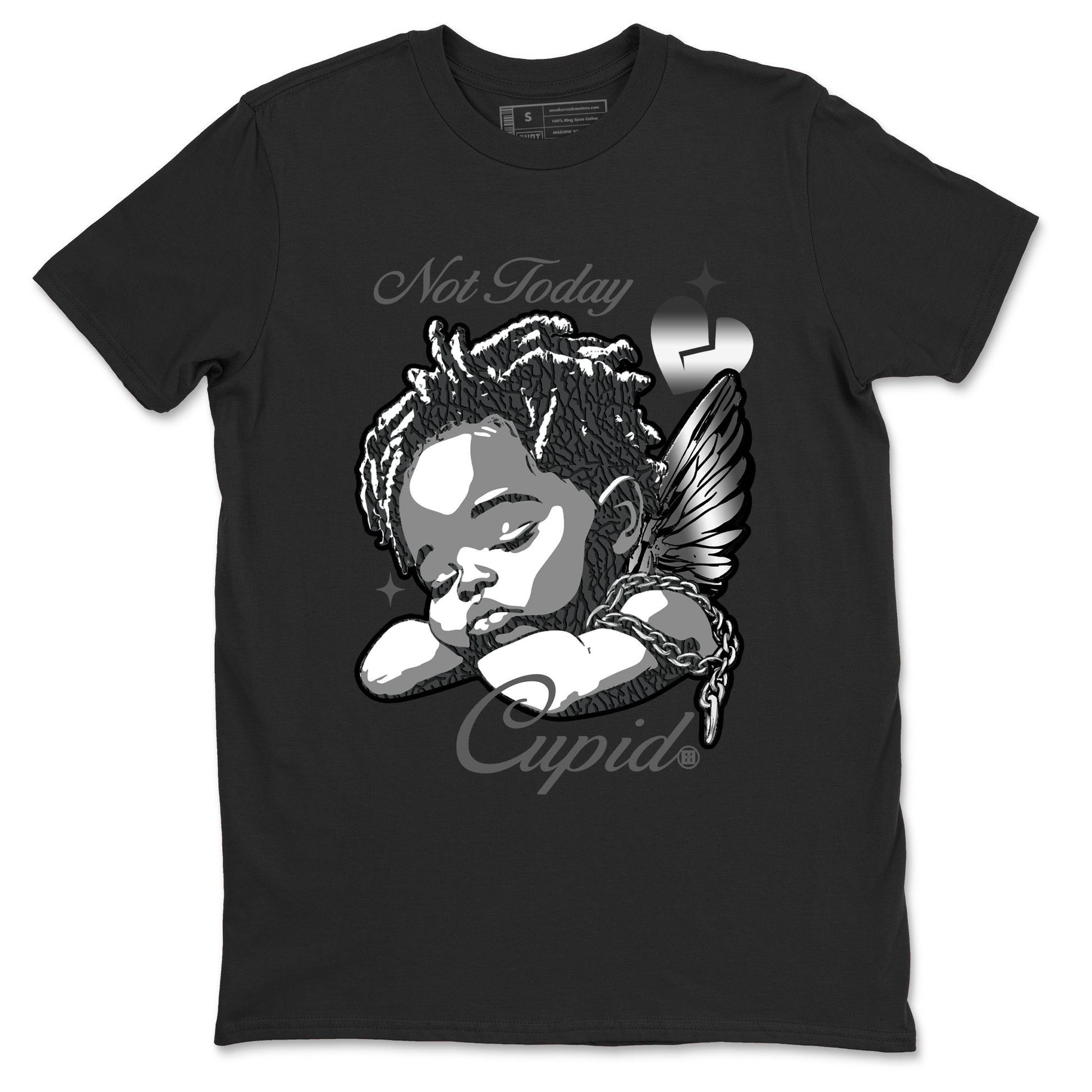 Air Jordan 3 Black Cat shirts to match jordans Not Today Cupid sneaker match tees Jordan 3 Retro Black Cat best t shirts to wear with jordans SNRT Sneaker Tees unisex cotton Black 2 shirts