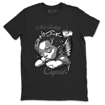 Air Jordan 3 Black Cat shirts to match jordans Not Today Cupid sneaker match tees Jordan 3 Retro Black Cat best t shirts to wear with jordans SNRT Sneaker Tees unisex cotton Black 2 shirts