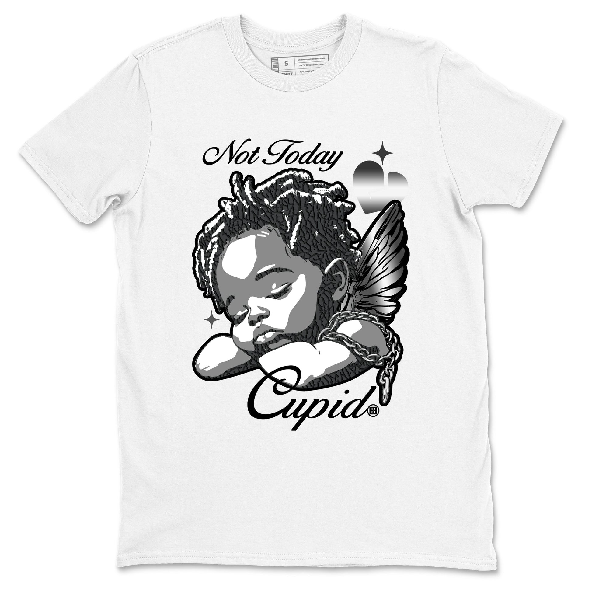 Air Jordan 3 Black Cat shirts to match jordans Not Today Cupid sneaker match tees Jordan 3 Retro Black Cat best t shirts to wear with jordans SNRT Sneaker Tees unisex cotton White 2 shirts