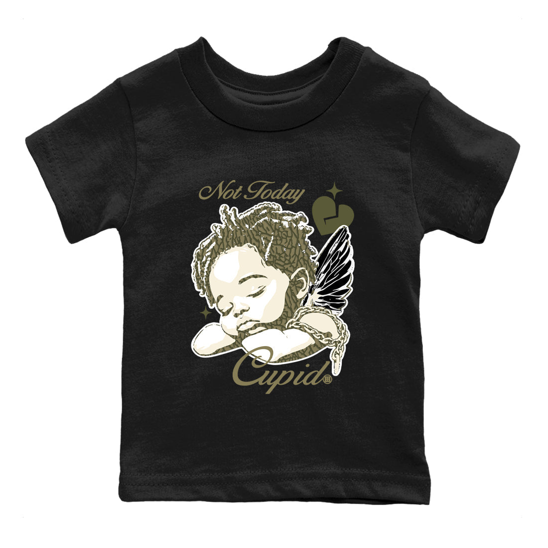 Sneaker Threads – Sneaker Threads To Match Air Jordan 3 Family Affair Shoes – Not Today Cupid Kids T-Shirt Black 2