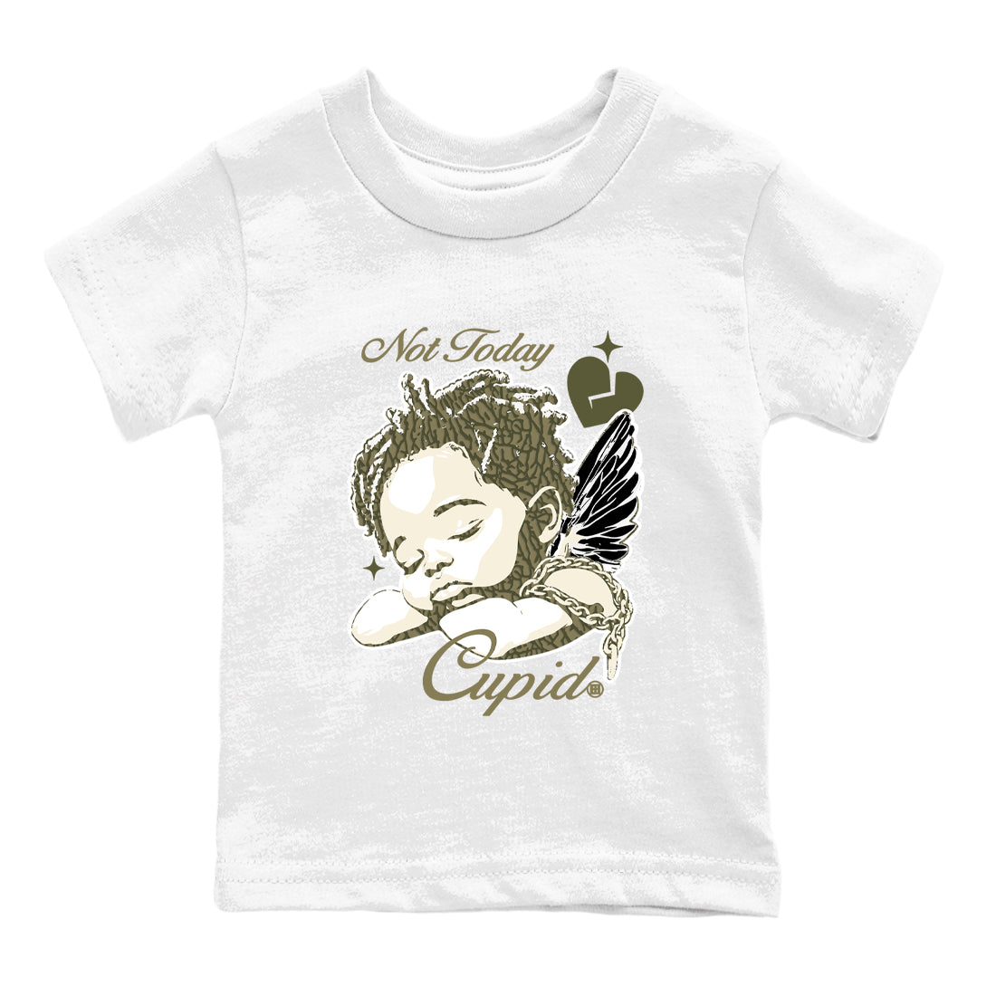 Sneaker Threads – Sneaker Threads To Match Air Jordan 3 Family Affair Shoes – Not Today Cupid Kids T-Shirt White 2