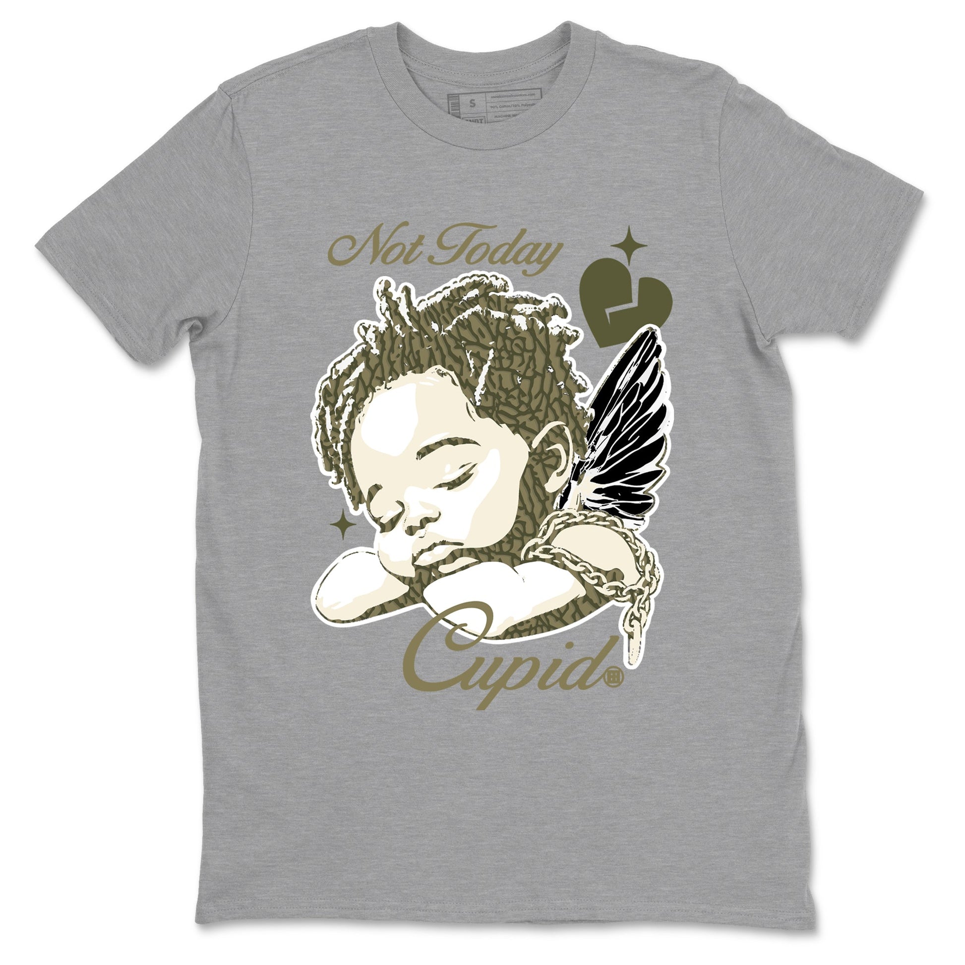 Sneaker Threads – Sneaker Threads To Match Air Jordan 3 Family Affair Shoes – Not Today Cupid Tee Heather Grey 2