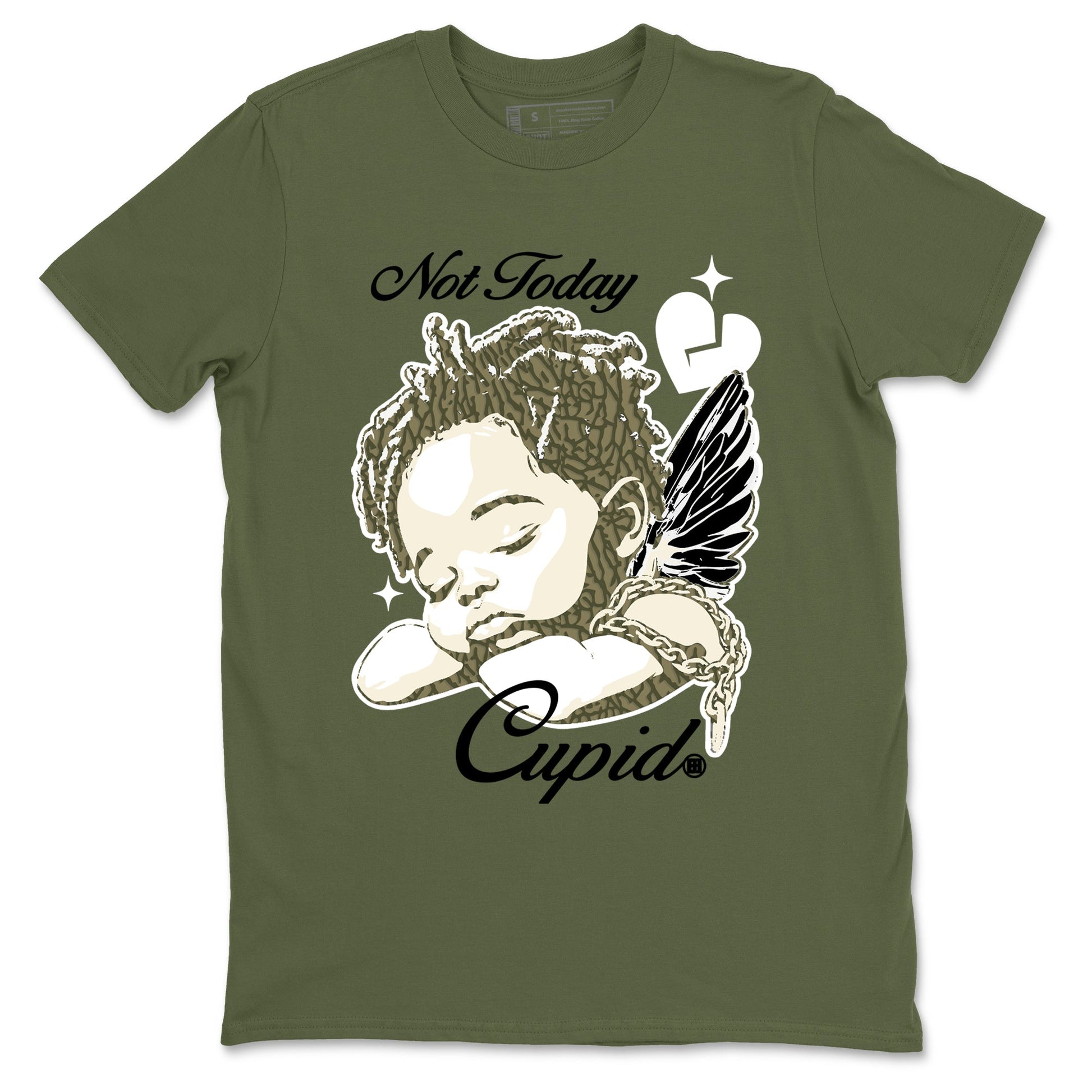 Sneaker Threads – Sneaker Threads To Match Air Jordan 3 Family Affair Shoes – Not Today Cupid Tee Military Green 2