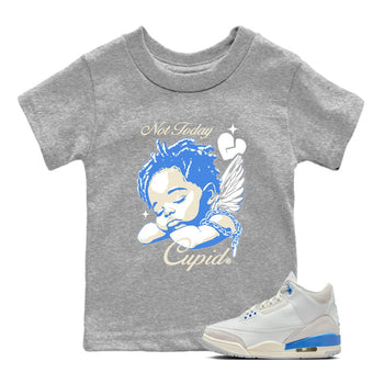 Air Jordan 3 Lucky Shorts shirts to match jordans Not Today Cupid sneaker match tees Air Jordan 3 Retro Lucky Shorts match shoes to clothes SNRT Sneaker Tees Youth Baby Heather Grey 1 tee