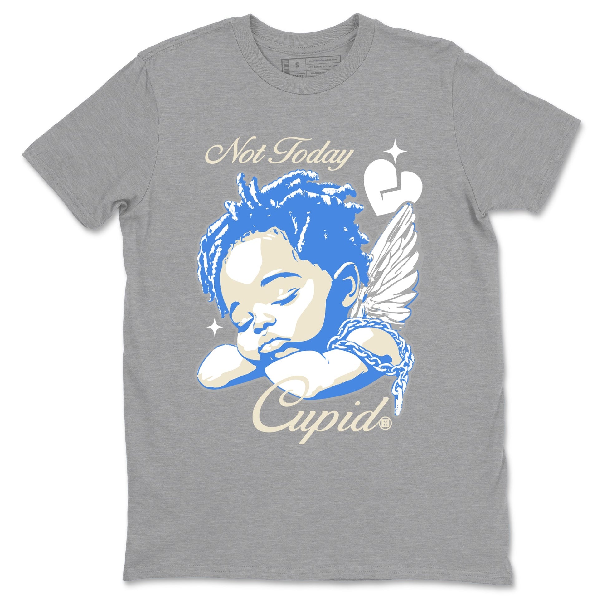Air Jordan 3 Lucky Shorts shirts to match jordans Not Today Cupid sneaker match tees Air Jordan 3 Retro Lucky Shorts match shoes to clothes SNRT Sneaker Tees unisex cotton Heather Grey 2 shirts