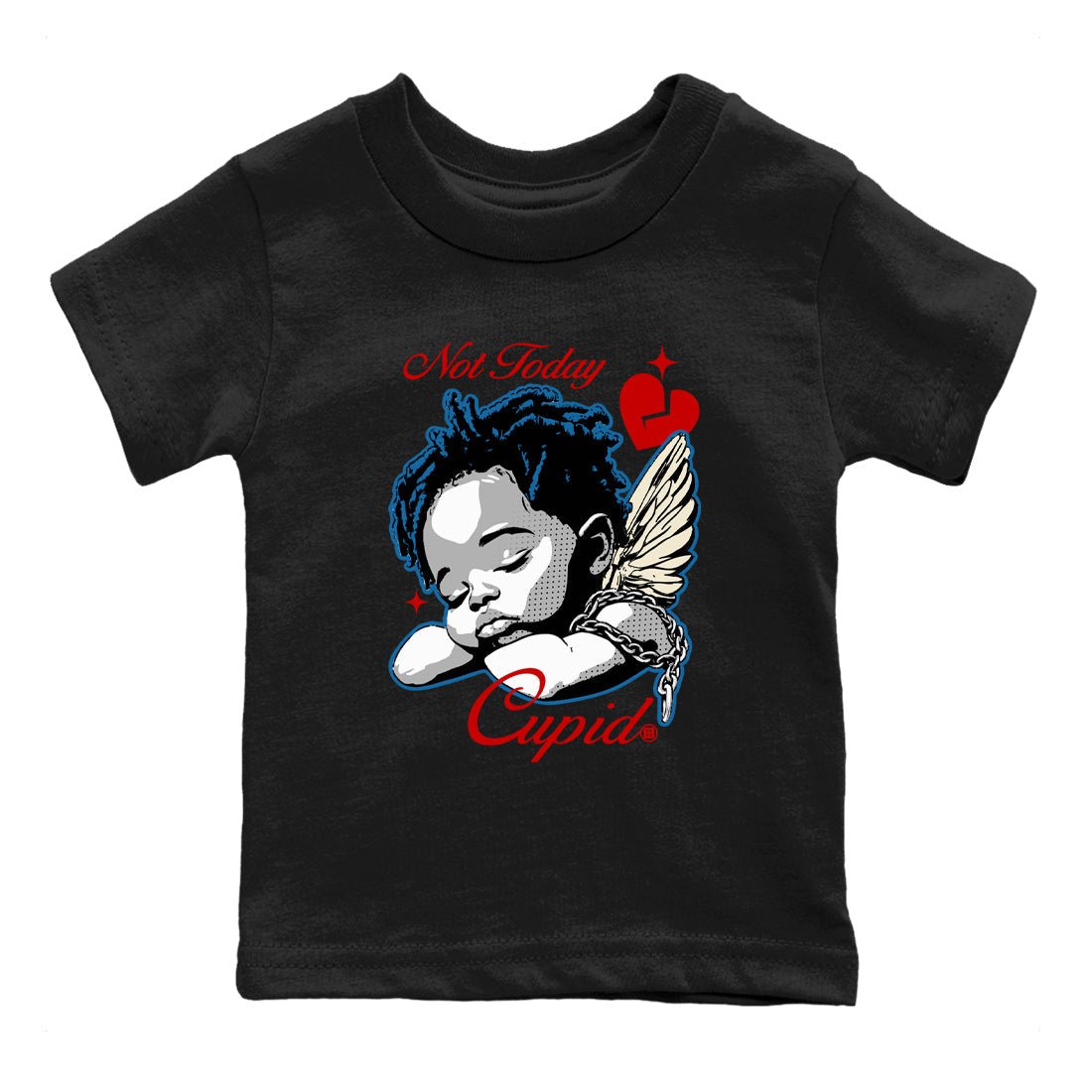 AJ3 Rare Air Graphic shirts Not Today Cupid shirts Air Jordan 3 Rare Air best t-shirts to wear with jordans SNRT Sneaker Tees Youth Baby Black 2 tee