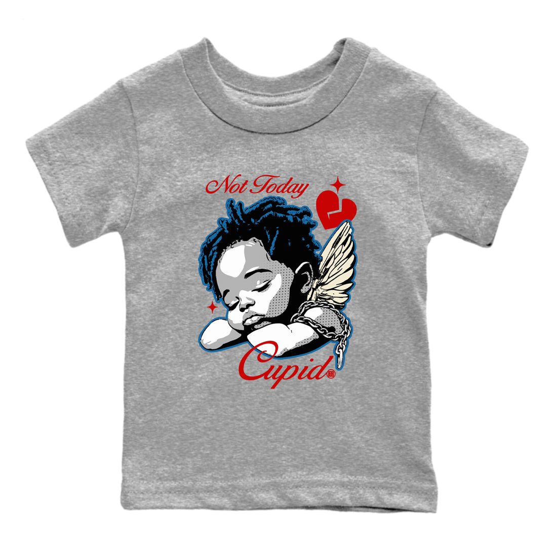 AJ3 Rare Air Graphic shirts Not Today Cupid shirts Air Jordan 3 Rare Air best t-shirts to wear with jordans SNRT Sneaker Tees Youth Baby Heather Grey 2 tee