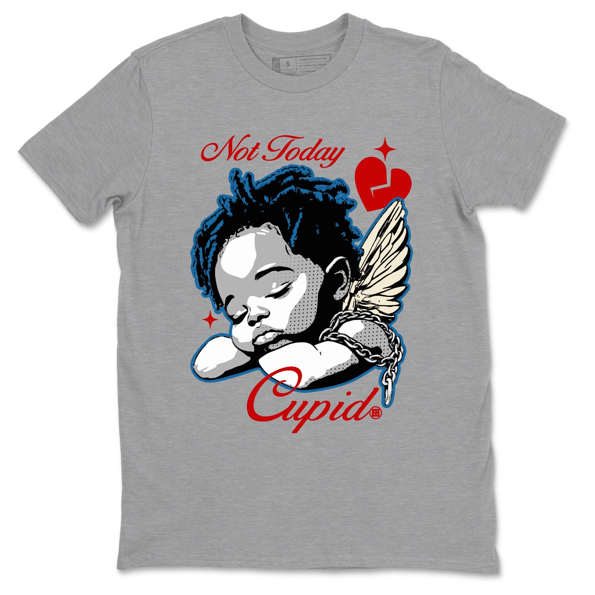 AJ3 Rare Air Graphic shirts Not Today Cupid shirts Air Jordan 3 Rare Air best t-shirts to wear with jordans SNRT Sneaker Tees unisex cotton Heather Grey 2 shirts