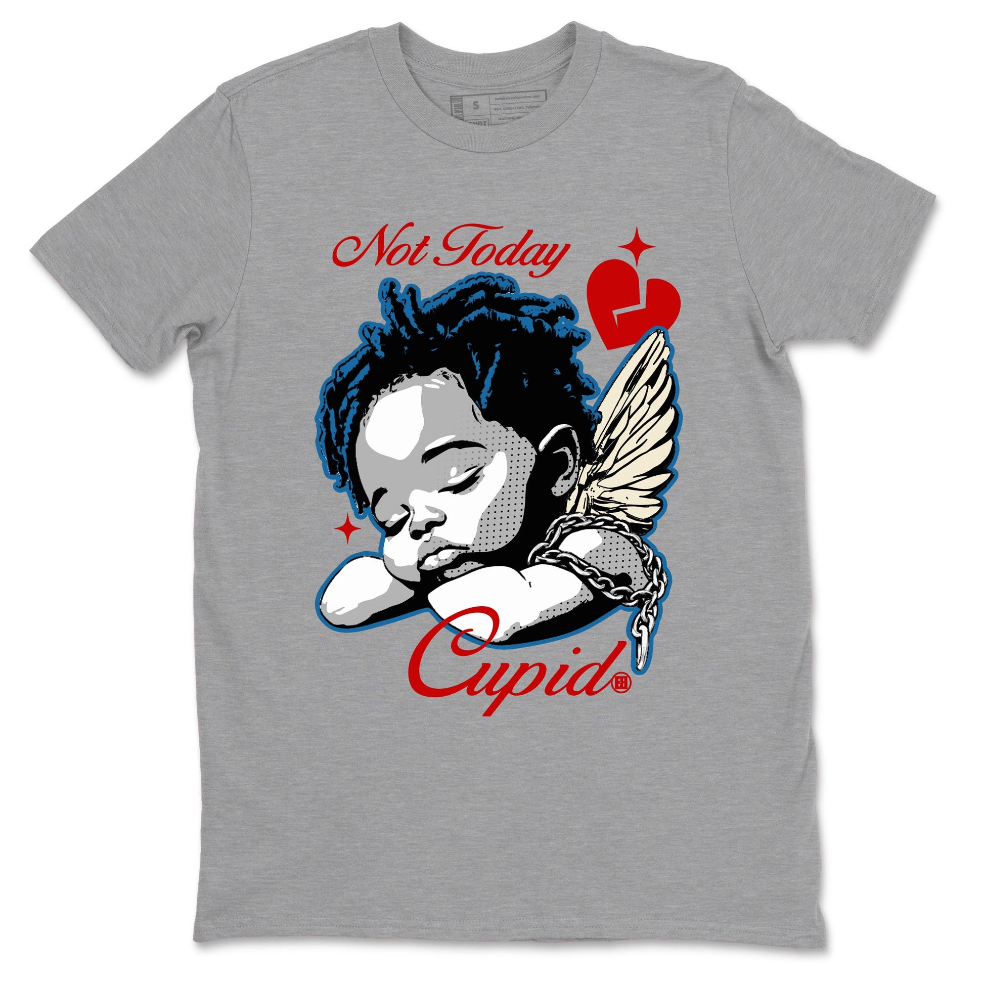 AJ3 Rare Air Graphic shirts Not Today Cupid shirts Air Jordan 3 Rare Air best t-shirts to wear with jordans SNRT Sneaker Tees unisex cotton Heather Grey 2 shirts
