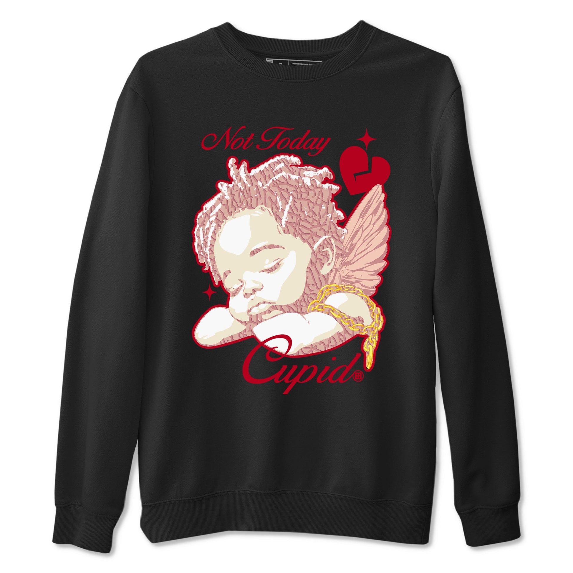 Air Jordan 3 Valentines Day shirts to Special Valentine's Day Not Today Cupid sneaker match tees Jordan 3 Valentine's Day best t shirts to wear with jordans SNRT Sneaker Tees unisex cotton Black 2 shirts