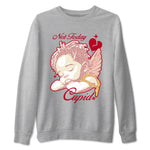 Air Jordan 3 Valentines Day shirts to Special Valentine's Day Not Today Cupid sneaker match tees Jordan 3 Valentine's Day best t shirts to wear with jordans SNRT Sneaker Tees unisex cotton Heather Grey 2 shirts