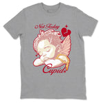 Air Jordan 3 Valentines Day shirts to Special Valentine's Day Not Today Cupid sneaker match tees Jordan 3 Valentine's Day best t shirts to wear with jordans SNRT Sneaker Tees unisex cotton Heather Grey 2 shirts