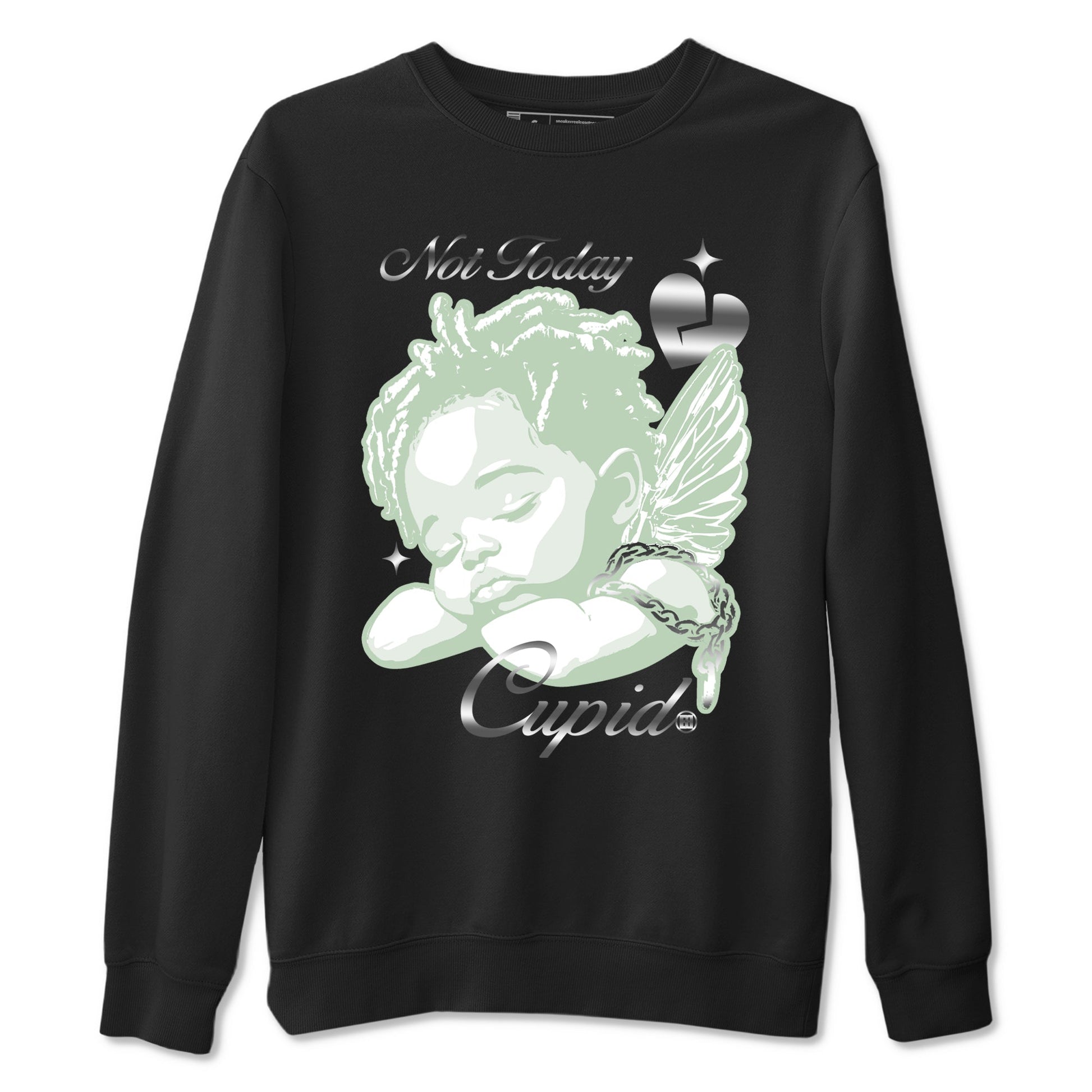 4s Abundance shirts to match jordans Not Today Cupid sneaker match tees Air Jordan 4 Seafoam match shoes to clothes SNRT Sneaker Tees unisex cotton Black 2 shirts