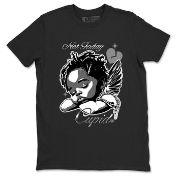 4s Black Cat Sneaker match tees – Sneaker Tees To Match Air Jordan 4 Black Cat Shoes – Not Today Cupid Tee Black 2