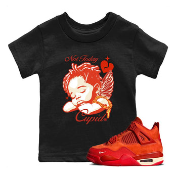4s Nigel Sylvesterto match jordans Not Today Cupid best t shirts to wear with jordans Nigel Sylvester x Air Jordan 4 Brick by Brick match shoes to clothes SNRT Sneaker Tees Youth Baby Black 1 tee