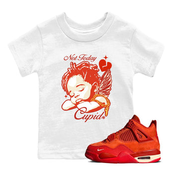 4s Nigel Sylvesterto match jordans Not Today Cupid best t shirts to wear with jordans Nigel Sylvester x Air Jordan 4 Brick by Brick match shoes to clothes SNRT Sneaker Tees Youth Baby White 1 tee