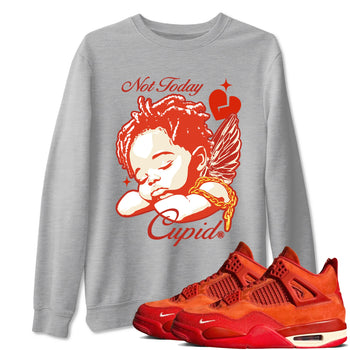 4s Nigel Sylvesterto match jordans Not Today Cupid best t shirts to wear with jordans Nigel Sylvester x Air Jordan 4 Brick by Brick match shoes to clothes SNRT Sneaker Tees unisex cotton Heather Grey 1 shirts