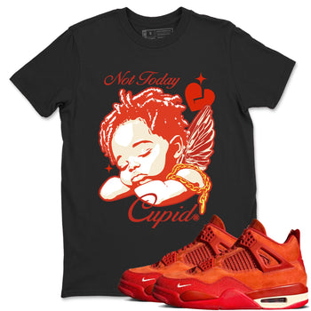 4s Nigel Sylvesterto match jordans Not Today Cupid best t shirts to wear with jordans Nigel Sylvester x Air Jordan 4 Brick by Brick match shoes to clothes SNRT Sneaker Tees unisex cotton Black 1 shirts